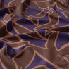 Viscose Imprimée KERA Bleu / Marron