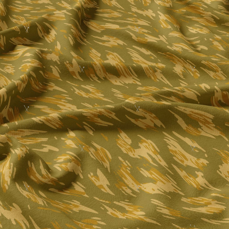 Viscose Imprimée MONIQUE Vert / Jaune