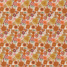 Algodón estampado CHICOREE Naranja / Amarillo