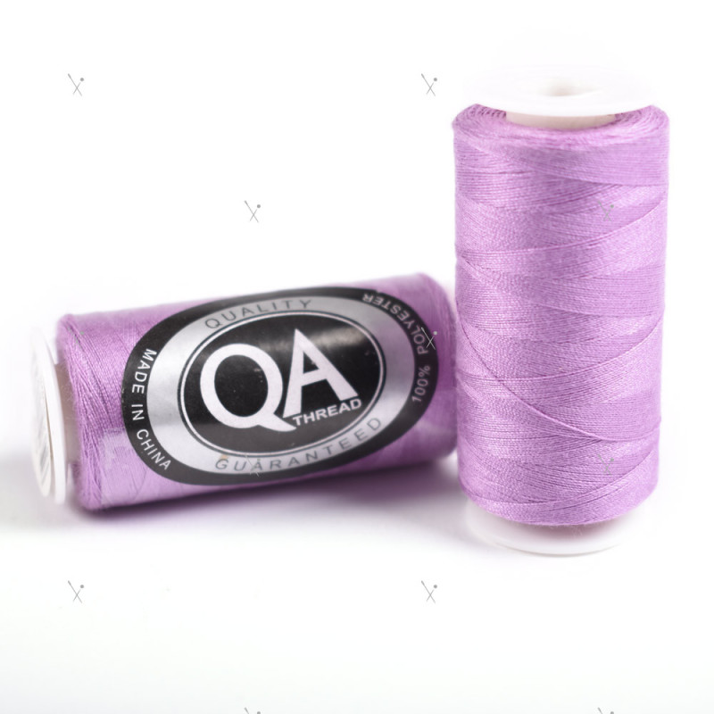 Fil A Coudre Q.A. 100% Polyester 40/2 Bobines 500M. - Mauve