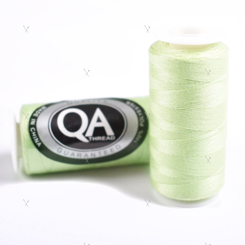 Fil A Coudre Q.A. 100% Polyester 40/2 Bobines 500M. - Vert D'Eau