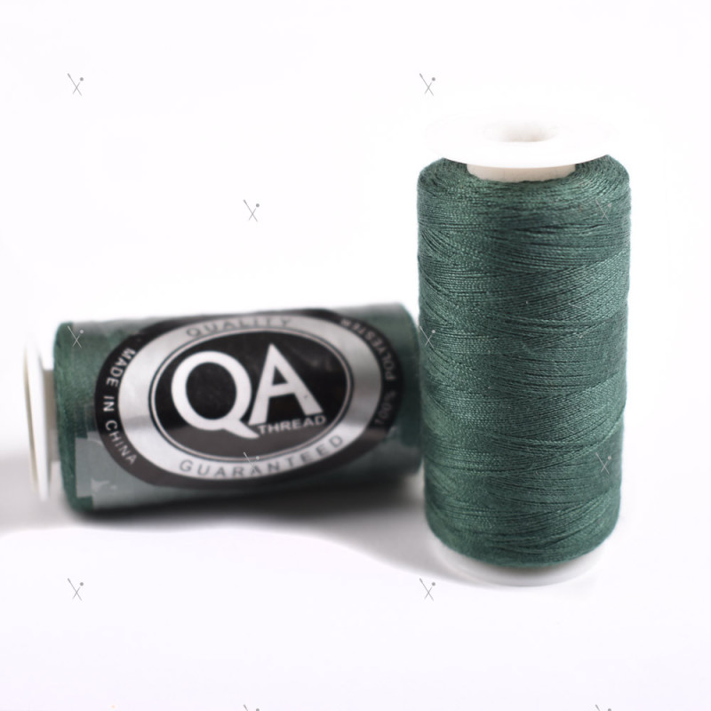 Fil A Coudre Q.A. 100% Polyester 40/2 Bobines 500M. - Vert Sapin