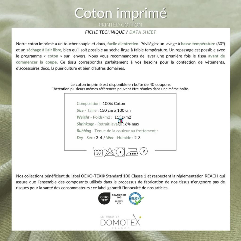 Coton Imprimé ACOLORIER