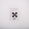 BOUTONS COSTUME NOIR20 MM. 5 PCS