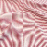 Coton Viscose Rayé RAYTIS1 Rouge / Rouge