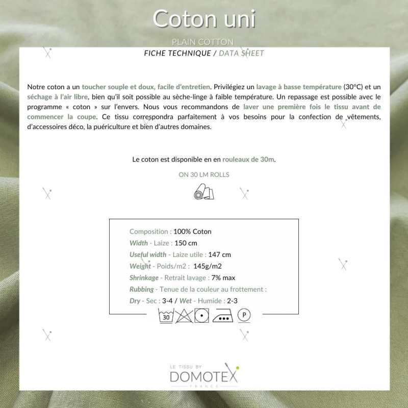 Coton Uni Beige