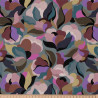 Viscose Imprimée ABIVA Pierre Bleue / M.Roses