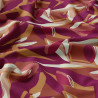 Viscose Imprimée PIPASOL Pourpre / M.Chauds