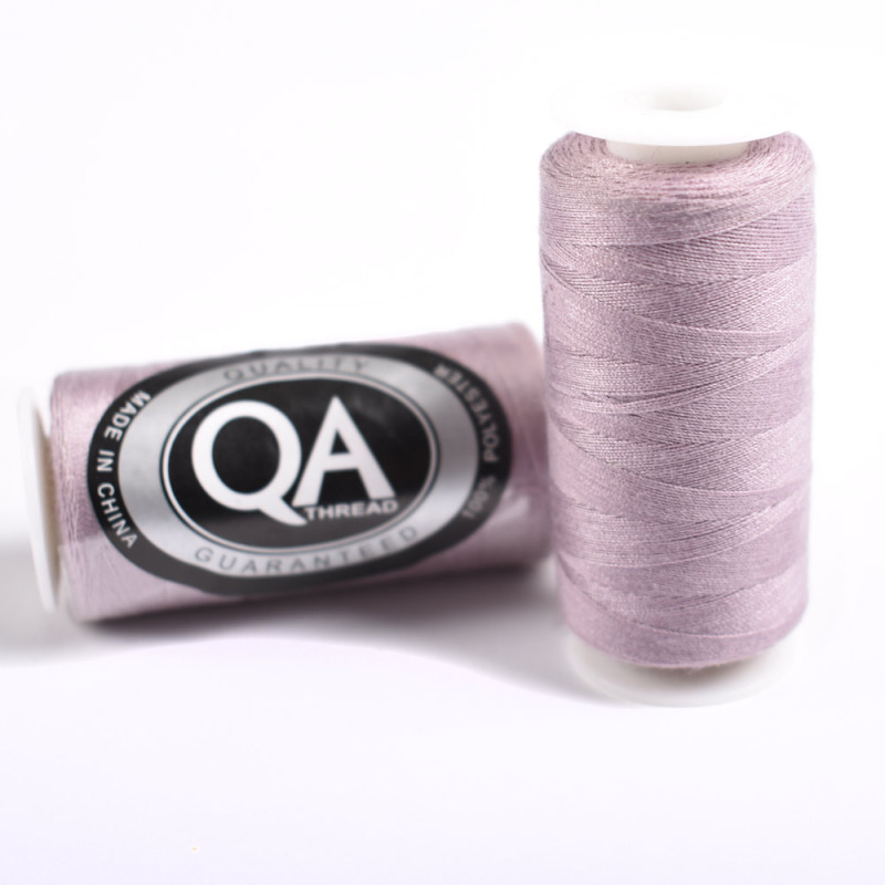 FIL A COUDRE Q.A. 100% POLYESTER 40/2 BOBINES 500 M. VIEUX ROSE