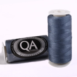 FIL A COUDRE Q.A. 100% POLYESTER 40/2 BOBINES 500 M. GRIS FONCE