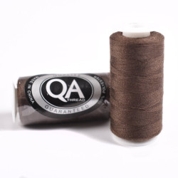 FIL A COUDRE Q.A. 100% POLYESTER 40/2 BOBINES 500 M. BRUN