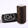 FIL A COUDRE Q.A. 100% POLYESTER 40/2 BOBINES 500 M. EBENE