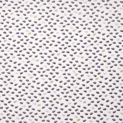 Coton Imprimé DEAR Violet / Cuivre