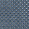 Coton Imprimé GINZA Minuit / Indigo