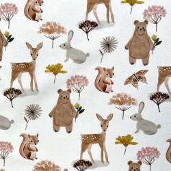 Printed Cotton MICHKA White...