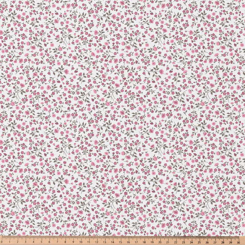 CA-COTON ELENIE VIEUX ROSE / BLANC 4U NUM M6 150