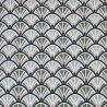 Algodón estampado JACINTHE Gris / Carbón
