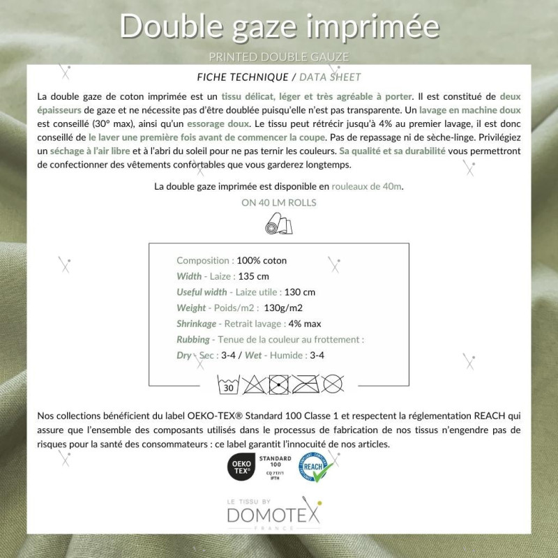 Double Gaze ZETUS Moutarde / Blanc Mat