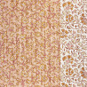 Coton Matelassé Imprimé METHARI 1U / JHANSI4 1U Ecru / Camel