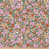 Coton Enduit JOSETTE Blanc / Rose