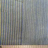 Double gaze Tissé Teint STRIPES Bronze / Cobalt