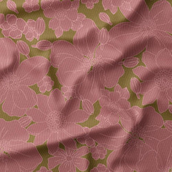 Velours 1000 Raies MICHELLE Havane / Rose