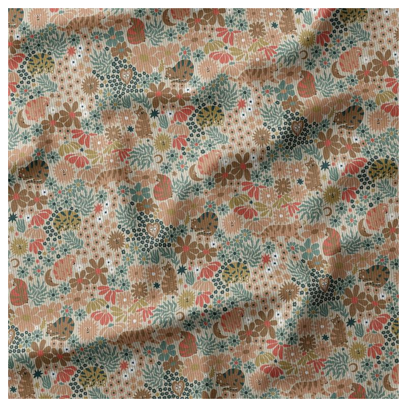 Velours 1000 Raies GRAOMI Lin / Orange