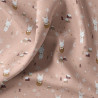 Coton Imprimé FLOPIN Rose / Camel