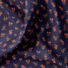 Coton Imprimé INSANO Bleu / Rose