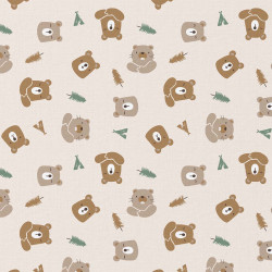 Printed Cotton CHUCK Ecru /...