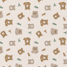 Coton Imprimé CHUCK Ecru / Camel