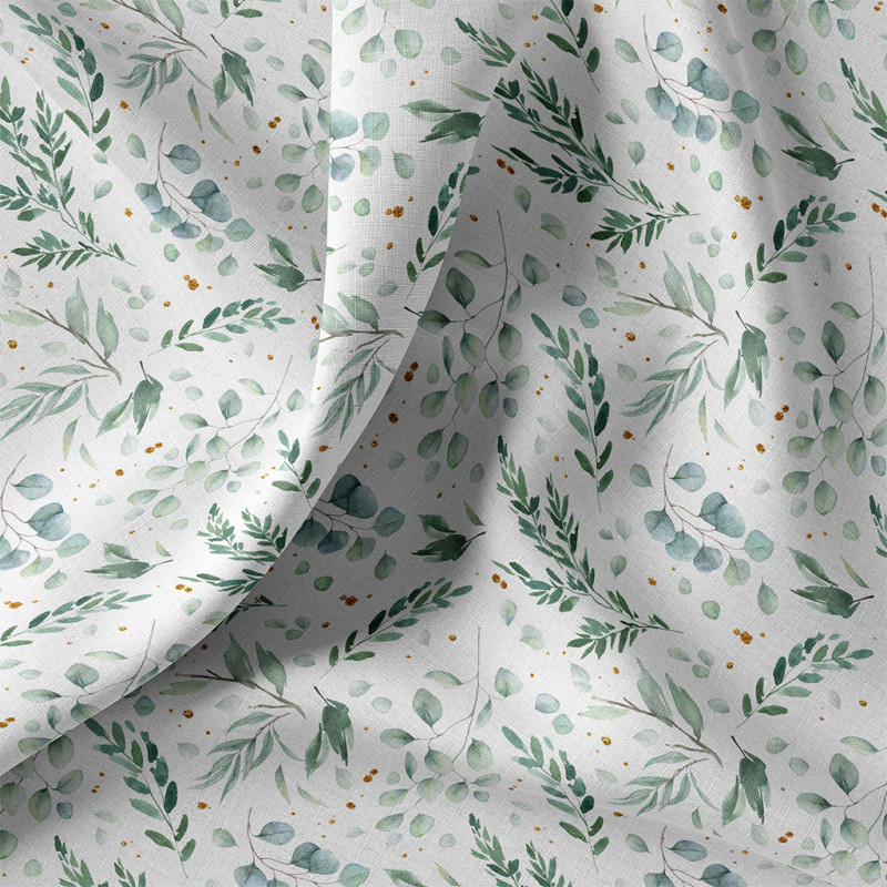 Coton imprimé ITO Blanc / Vert