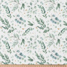 Coton imprimé ITO Blanc / Vert