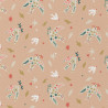 Coton Enduit CELESTE Rose / Corail