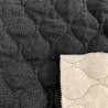 Chambray Matelassé Noir / Noir