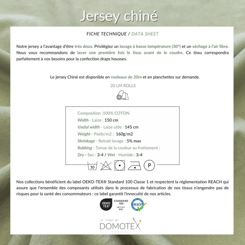 Jersey Chiné Gris