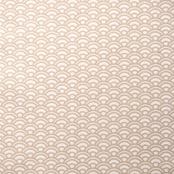 Coton Imprimé SAIJO Blanc / Beige