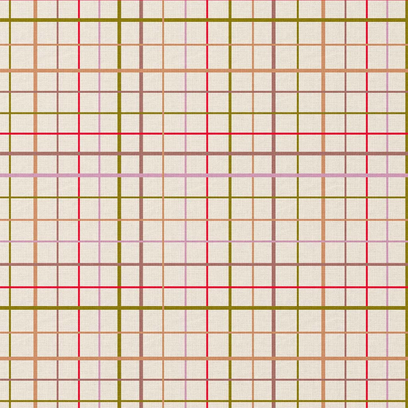 Coton Enduit TANGUY Ecru / Rouge