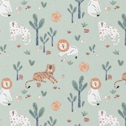 Printed Cotton MIGRAOU Blue...