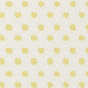 Coton imprimé SOLEIL Ecru / Jaune