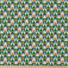 Coton imprimé SOMO Bleu / Vert