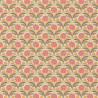 Coton Enduit Imprimé SELMA Orange / Rose