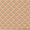 Coton Enduit Imprimé SELMA Orange / Rose