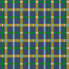 Coton Imprimé FERNAND Bleu / Vert