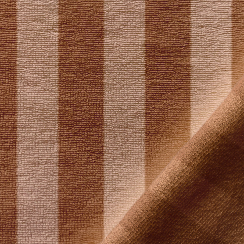 Micro Eponge Bambou Rayée RAYE Skin / Caramel
