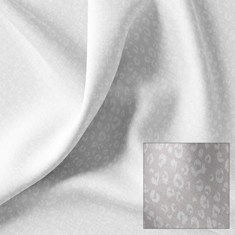 Coton Imprimé KAMAR Blanc / Blanc