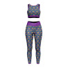 Lycra Anti UV JULISSA Bleu / Rose