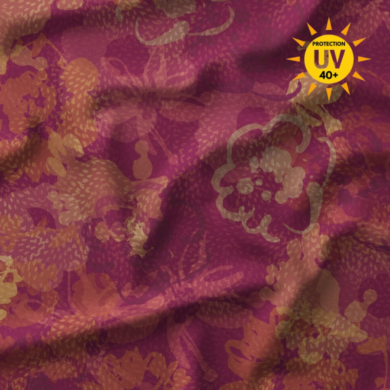 Lycra Anti UV DRIPY Violet / Orange