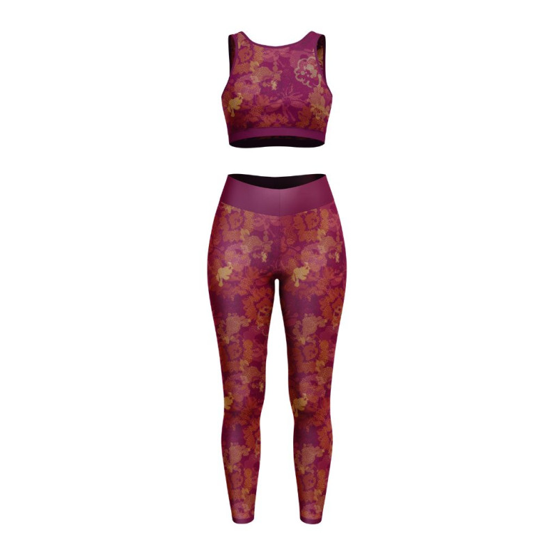 Lycra Anti UV DRIPY Violet / Orange