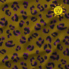 Lycra Anti UV FAUVE Ocre / Violet
